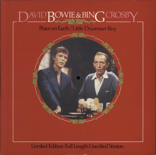 David Bowie Peace On Earth/ Little Drummer Boy UK 12" vinyl single (12