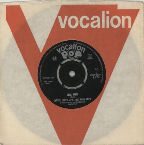 Davie Jones & The Kingbees Liza Jane - 1st + Autographed Photo 7" vinyl single (7 inch record / 45) UK DJK07LI878140