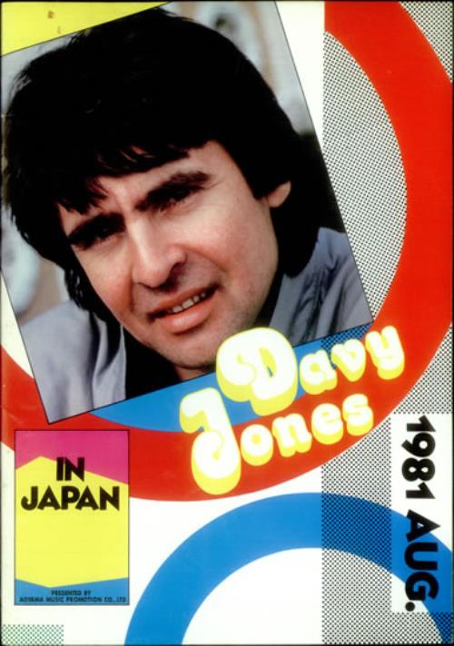 Davy Jones In Japan - August 1981 tour programme Japanese DVJTRIN540469