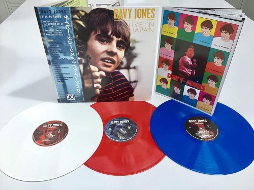 Davy Jones Live In Japan - Tri-Coloured Vinyl + Booklet - Sealed 3-LP vinyl record set (Triple LP Album) UK DVJ3LLI775844