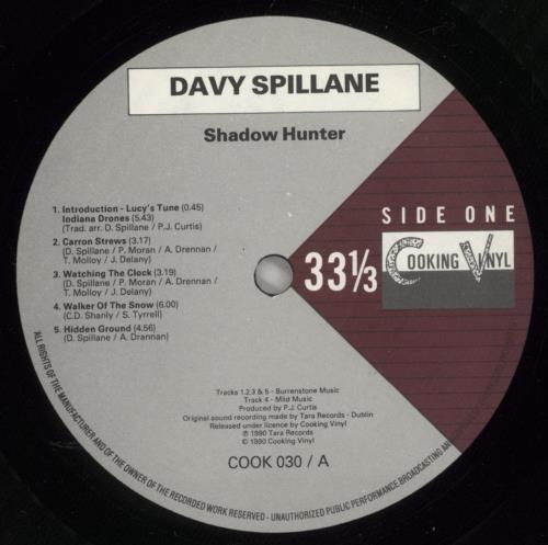 Davy Spillane Shadow Hunter vinyl LP album (LP record) UK DSPLPSH495401