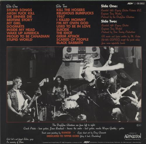 Dayglo Abortions Feed Us A Fetus vinyl LP album (LP record) German 9C6LPFE867476