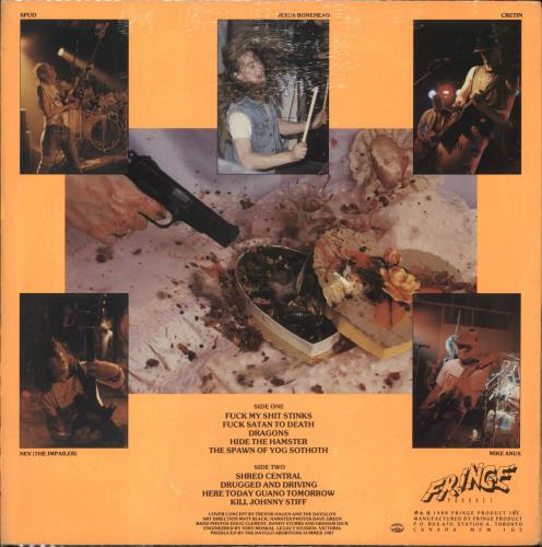 Dayglo Abortions Here Today Guano Tomorrow vinyl LP album (LP record) Canadian 9C6LPHE864305