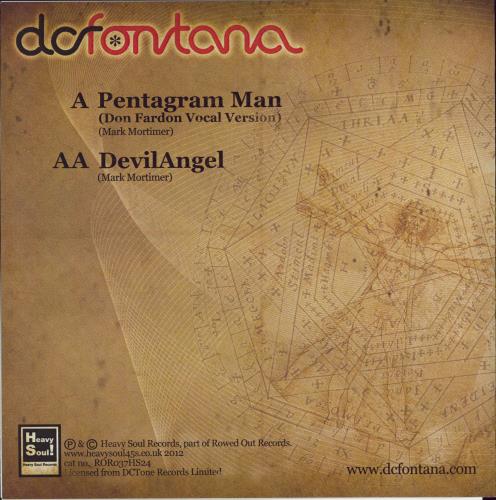 DC Fontana Pentagram Man 7" vinyl single (7 inch record / 45) UK 2XG07PE769432