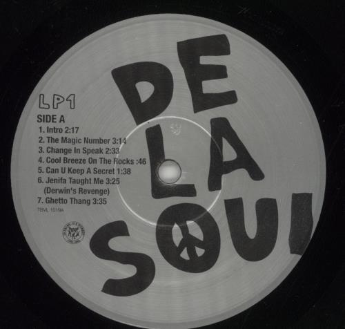 De La Soul 3 Feet High & Rising 2-LP vinyl record set (Double LP Album) US DLS2LFE243470