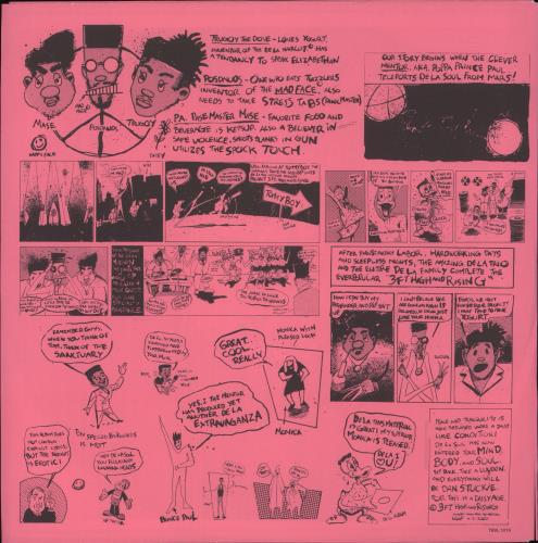 De La Soul 3 Feet High & Rising 2-LP vinyl record set (Double LP Album) US DLS2LFE243470