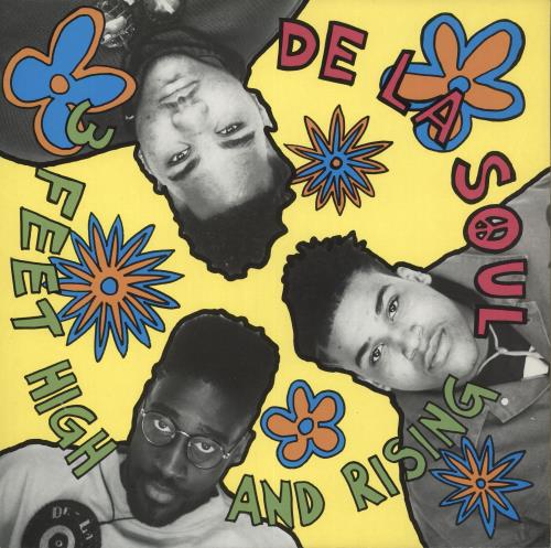 De La Soul 3 Feet High And Rising - 1st - VG+ vinyl LP album (LP record) UK DLSLPFE734002