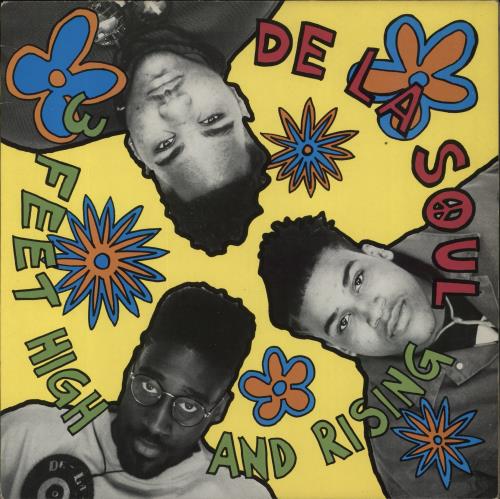 De La Soul 3 Feet High And Rising - 1st - VG vinyl LP album (LP record) UK DLSLPFE856408