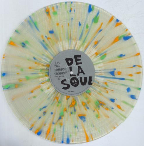 De La Soul 3 Feet High And Rising - Clear Blue, Orange & Green Splatter Vinyl 2-LP vinyl record set (Double LP Album) US DLS2LFE820197