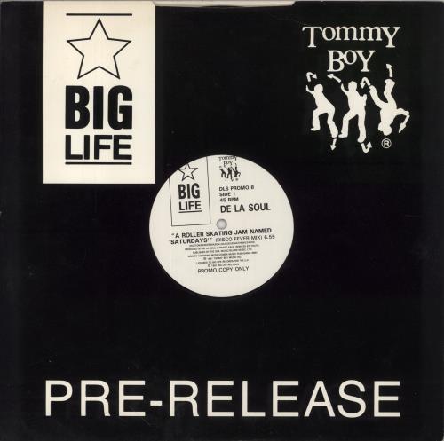 De La Soul A Roller Skating Jam Named Saturday [Disco Fever Mix] 12" vinyl single (12 inch record / Maxi-single) UK DLS12AR854660