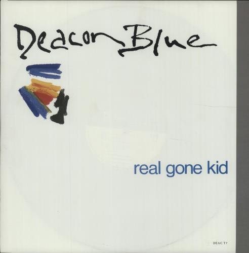 Deacon Blue Real Gone Kid + P/S 12" vinyl single (12 inch record / Maxi-single) UK DBL12RE33822