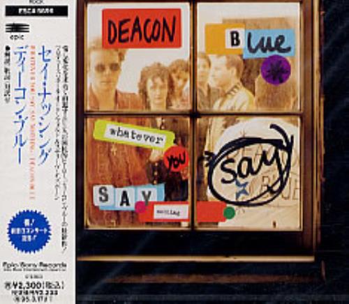 Deacon Blue Whatever You Say.. CD album (CDLP) Japanese DBLCDWH78281