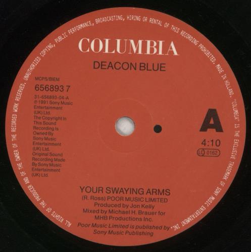 Deacon Blue Your Swaying Arms 7" vinyl single (7 inch record / 45) Dutch DBL07YO35802