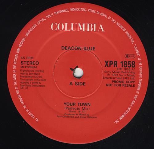Deacon Blue Your Town 12" vinyl single (12 inch record / Maxi-single) UK DBL12YO11967