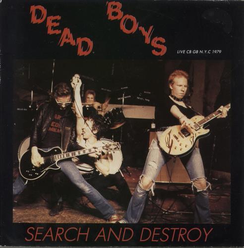 Dead Boys Search And Destroy - Yellow Vinyl 7" vinyl single (7 inch record / 45) French Y-S07SE870878