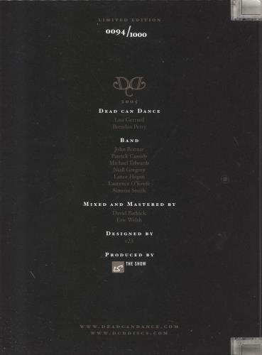 Dead Can Dance DCD 2005 - 2nd October - Canada: Montreal 2 CD album set (Double CD) US DCD2CDC739760