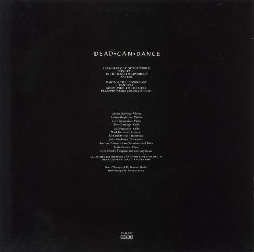 Dead Can Dance Within The Realm Of The Dying Sun vinyl LP album (LP record) UK DCDLPWI864040