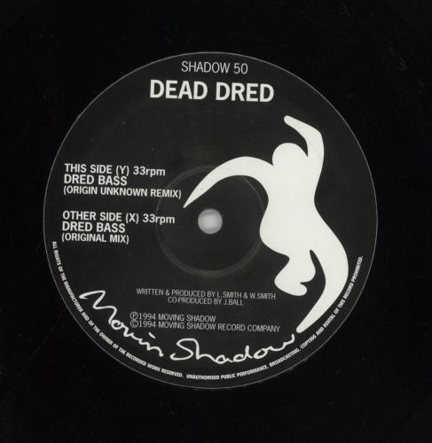 Dead Dred Dred Bass 12" vinyl single (12 inch record / Maxi-single) UK 8GG12DR859050