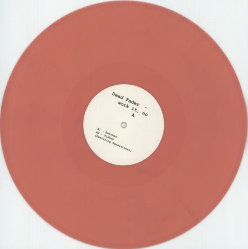 Dead Fader Work It, No - Pink Marbled Vinyl 12" vinyl single (12 inch record / Maxi-single) UK 3KB12WO865594