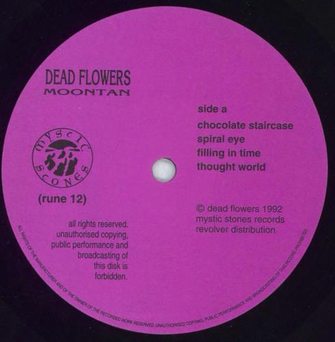 Dead Flowers Moontan vinyl LP album (LP record) UK 5MFLPMO819169
