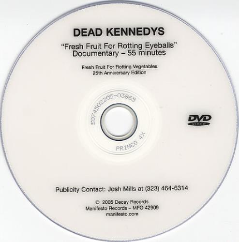 Dead Kennedys Fresh Fruit For Rotting Eyeballs promo DVD-R US DKNDRFR366500