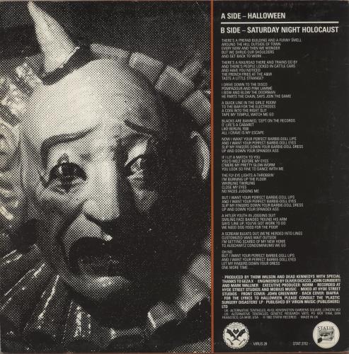 Dead Kennedys Halloween - VG 12" vinyl single (12 inch record / Maxi-single) UK DKN12HA866612