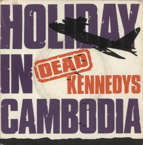 Dead Kennedys Holiday In Cambodia - Plane Sleeve + Blue injection - VG 7" vinyl single (7 inch record / 45) UK DKN07HO866217