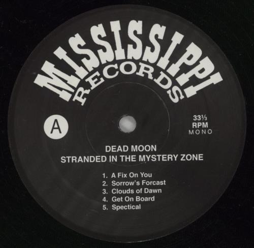 Dead Moon Stranded In The Mystery Zone vinyl LP album (LP record) US 8QGLPST865951