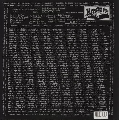 Dead Moon Stranded In The Mystery Zone vinyl LP album (LP record) US 8QGLPST865951