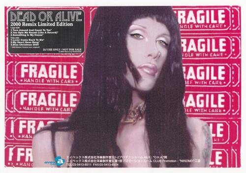 Dead Or Alive 2000 Remix Limited Edition + Press Release 12" vinyl single (12 inch record / Maxi-single) Japanese DOA12RE647846