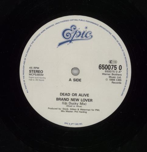 Dead Or Alive Brand New Lover - Poster Sleeve 12" vinyl single (12 inch record / Maxi-single) UK DOA12BR15904