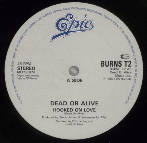 Dead Or Alive Hooked On Love 12" vinyl single (12 inch record / Maxi-single) UK DOA12HO15903