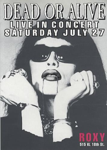 Dead Or Alive Live In Concert New York 1996 handbill US DOAHBLI330909