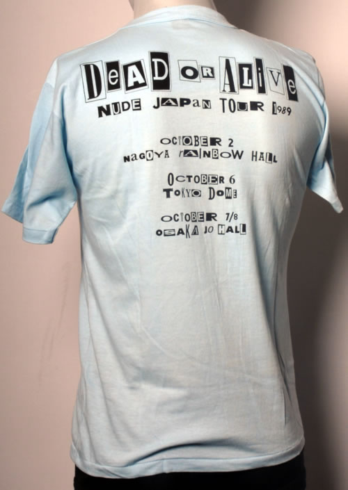 Dead Or Alive Nude Japan Tour 1989 t-shirt Japanese DOATSNU593624