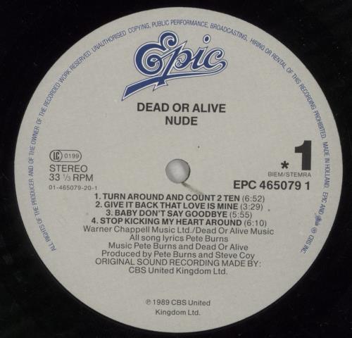 Dead Or Alive Nude vinyl LP album (LP record) UK DOALPNU220564
