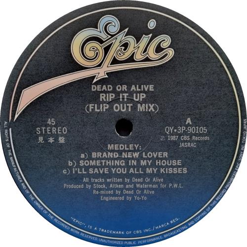 Dead Or Alive Rip It Up Flip Mix 12" vinyl single (12 inch record / Maxi-single) Japanese DOA12RI70250