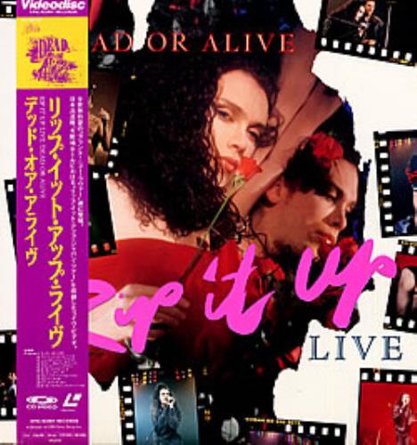 Dead Or Alive Rip It Up Live laserdisc / lazerdisc Japanese DOALZRI229405