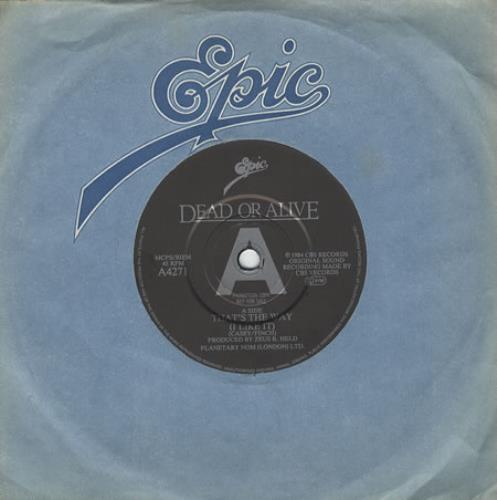 Dead Or Alive That's The Way I Like It 7" vinyl single (7 inch record / 45) UK DOA07TH45185