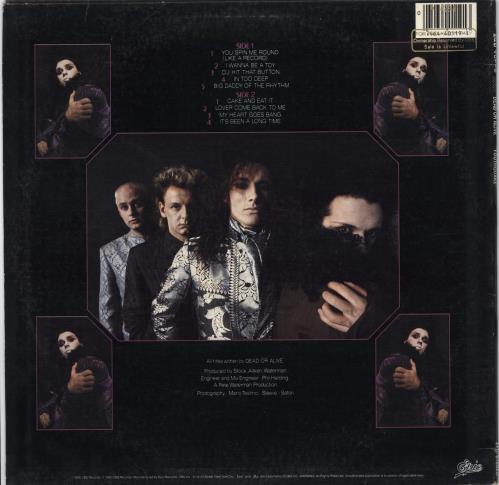 Dead Or Alive Youthquake - Promo Stamped vinyl LP album (LP record) US DOALPYO783794