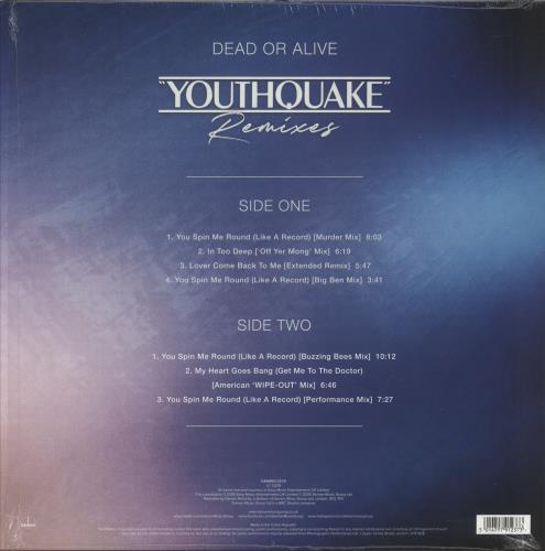 Dead Or Alive Youthquake Remixes - RSD 2025 - Blue Vinyl vinyl LP album (LP record) UK DOALPYO871250