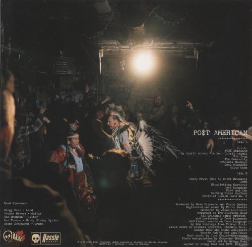 Dead Pioneers PO$T AMERICAN - Clear Vinyl - Sealed vinyl LP album (LP record) German 7HDLPPO876729