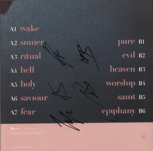 Deaf Havana Rituals - White Vinyl - Autographed vinyl LP album (LP record) UK 4KBLPRI877215