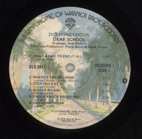 Deaf School 2nd Honeymoon / Don't Stop The World 2-LP vinyl record set (Double LP Album) US DFH2LND858301