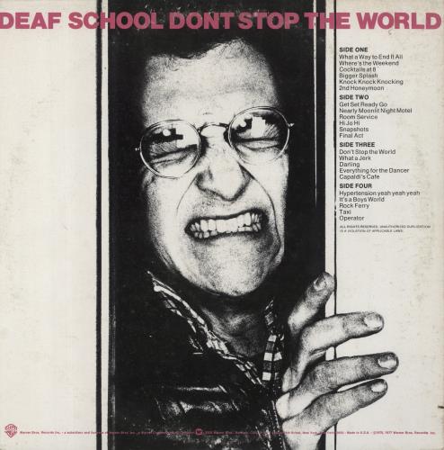 Deaf School 2nd Honeymoon / Don't Stop The World 2-LP vinyl record set (Double LP Album) US DFH2LND858301
