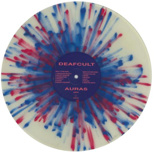 DEAFCULT Auras - Clear With Pink & Blue Splatter Vinyl vinyl LP album (LP record) Australian 88DLPAU867741
