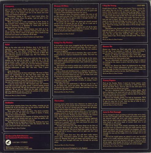 Dean Friedman Dean Friedman vinyl LP album (LP record) UK DFNLPDE737858