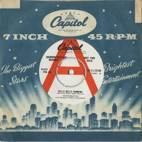 Dean Martin Bella Bella Bambina 7" vinyl single (7 inch record / 45) UK 1DM07BE471098