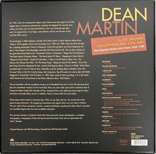 Dean Martin Lay Some Happiness On Me: The Reprise Years & More '66-'85 CD Album Box Set German 1DMDXLA812813