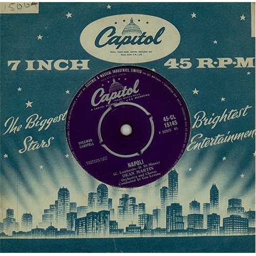 Dean Martin Napoli 7" vinyl single (7 inch record / 45) UK 1DM07NA407281