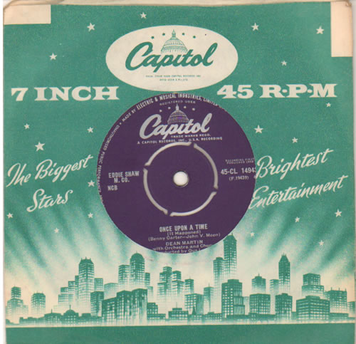 Dean Martin Once Upon A Time 7" vinyl single (7 inch record / 45) UK 1DM07ON642349